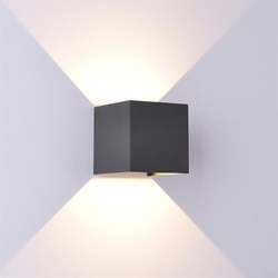 Buitenlamp kubus zwart verstelbaar IP54