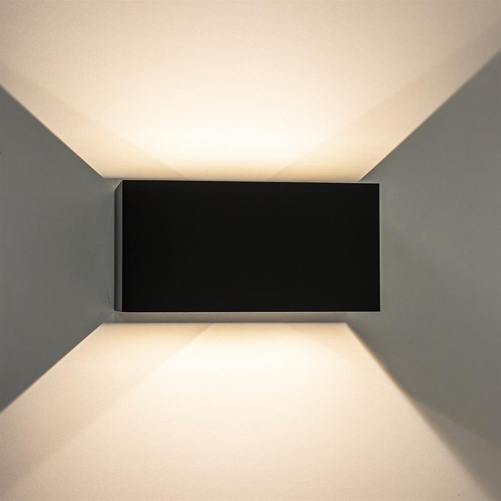 Bekwaam wond vloeistof Moderne LED buitenlamp mat zwart verstelbaar IP54 | Straluma