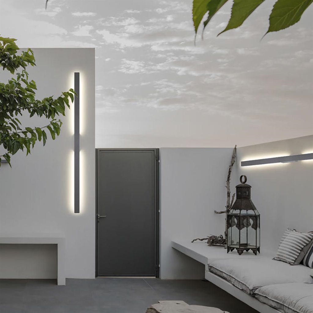 Buitenlamp Lotus dark grey 144cm