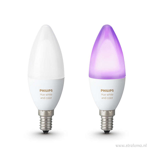 Philips white and color ambiance E14 lamp 2-pack | Straluma