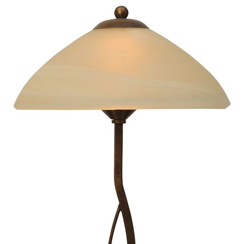 Klassieke tafellamp Bolzano bruin