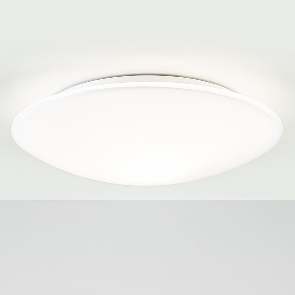 groep visueel pijpleiding Plafondlamp klein 25cm melkglas | Straluma