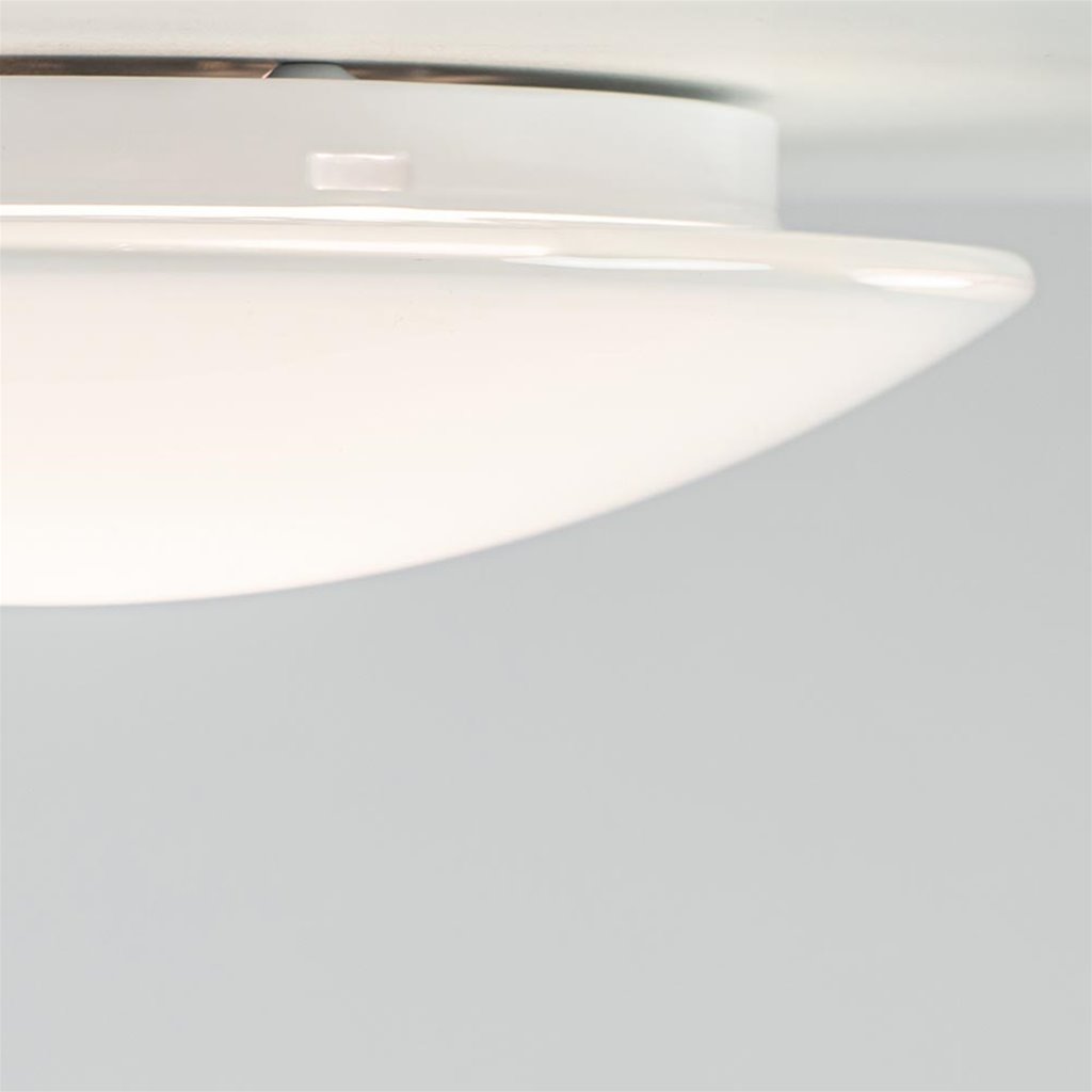 groep visueel pijpleiding Plafondlamp klein 25cm melkglas | Straluma