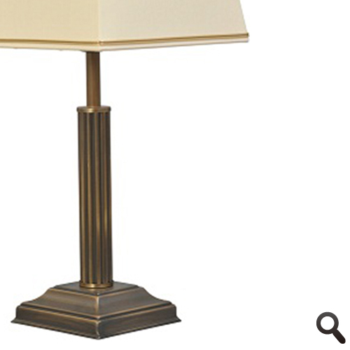 Wat mensen betreft Riskant Aanbeveling Klassieke tafellamp brons kap stof | Straluma
