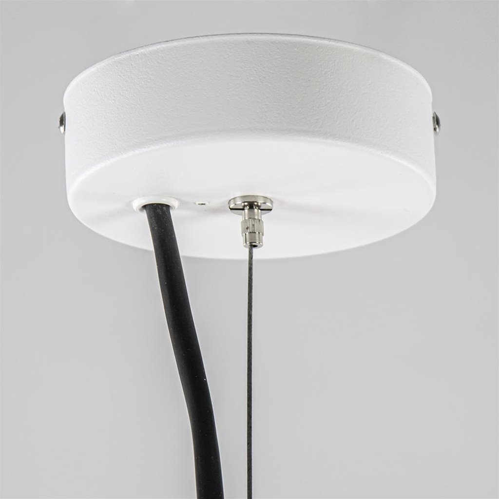 radium Uitrusting koppel Moderne buitenlamp hang witte bol 45 cm | Straluma