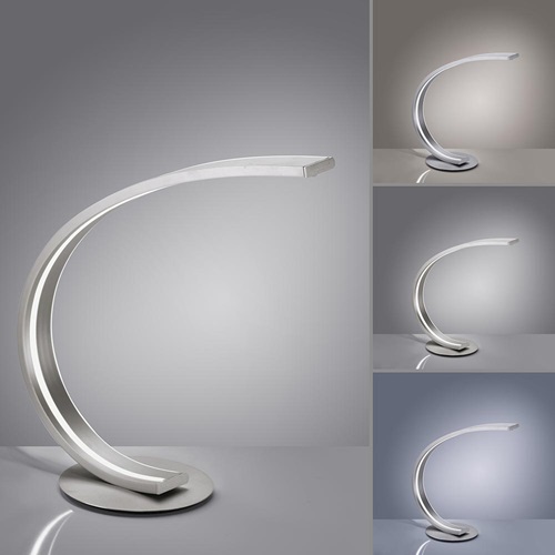Smart tafellamp boog aluminium met LED