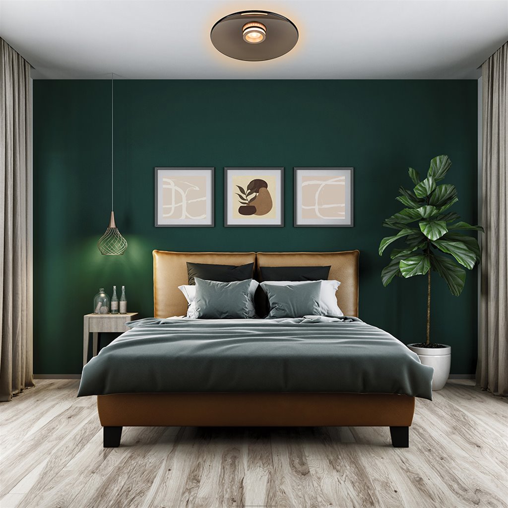Plafondlamp Pure Moon 50cm brons