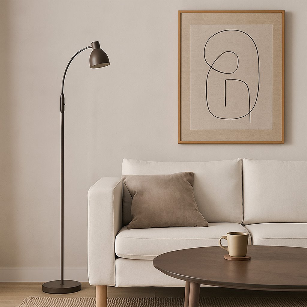 Vloerlamp Katerina - Bruin