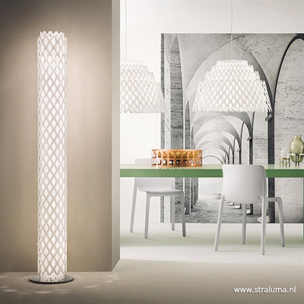 Design vloerlamp Charlotte wit