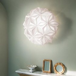 Witte design plafond/wandlamp La Vie