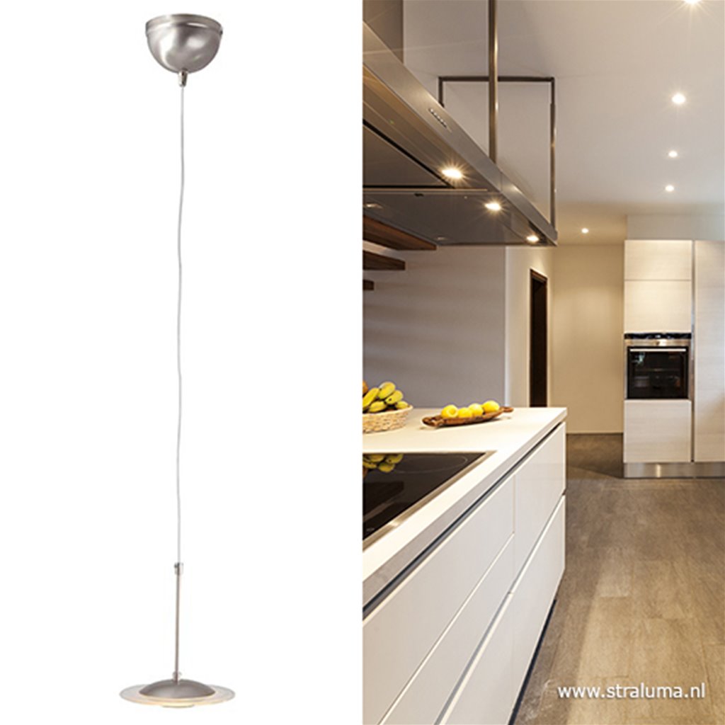 Moderne hanglamp LED staal Zelena