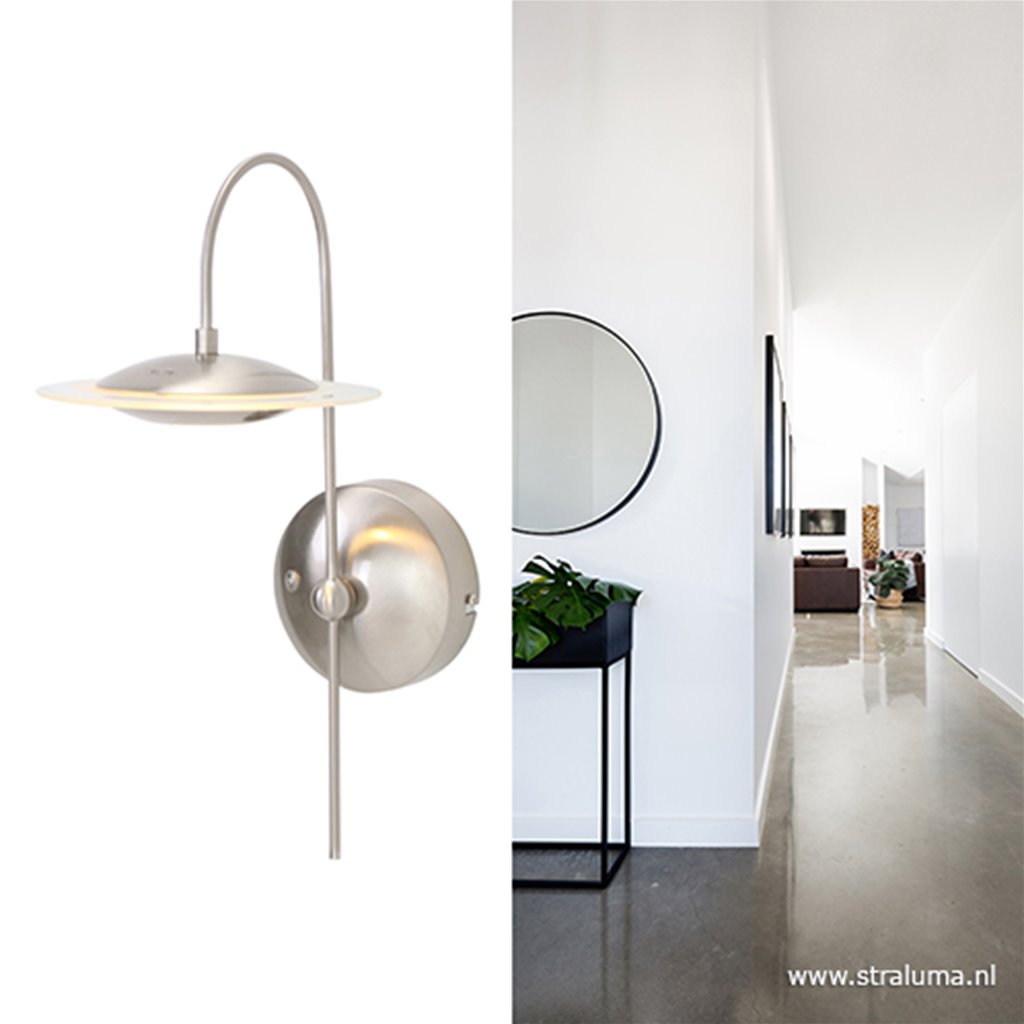 Moderne wandlamp staal LED Zelena