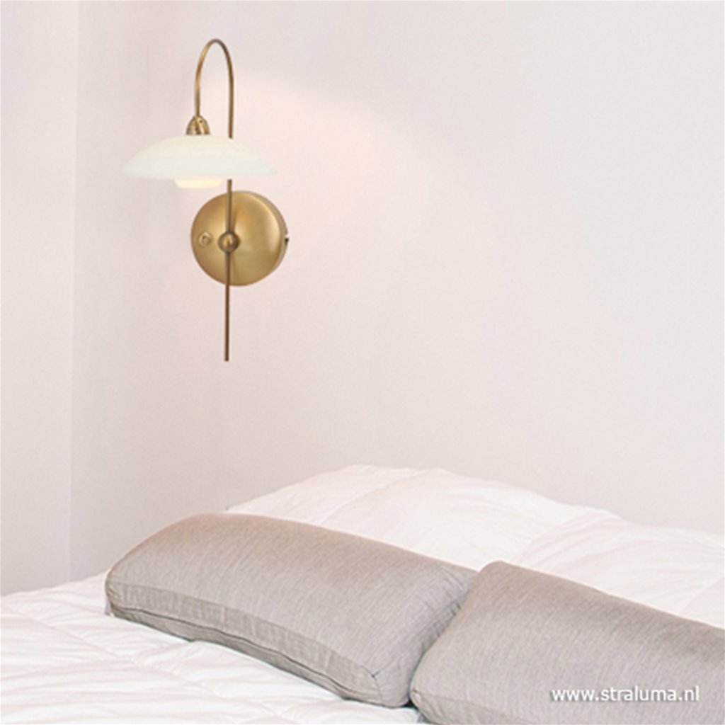 Sierlijke wandlamp Monarch LED brons