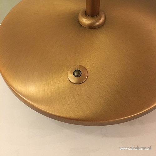 Klassieke bronzen LED tafellamp Monarch