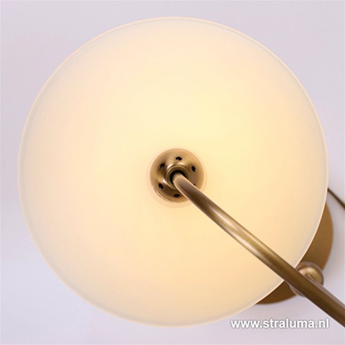 Klassieke bronzen LED tafellamp Monarch