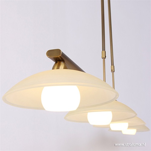 Bronzen eettafel hanglamp Monarch LED