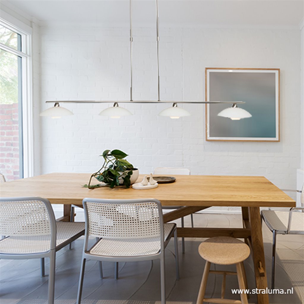 Moderne LED Hanglamp Monarch Staal