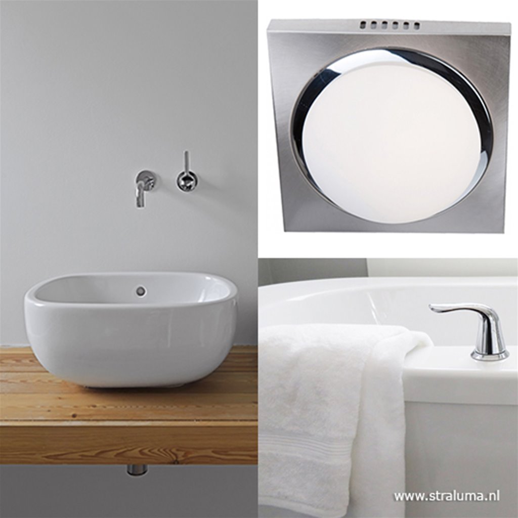 Vierkante LED plafondlamp IP44