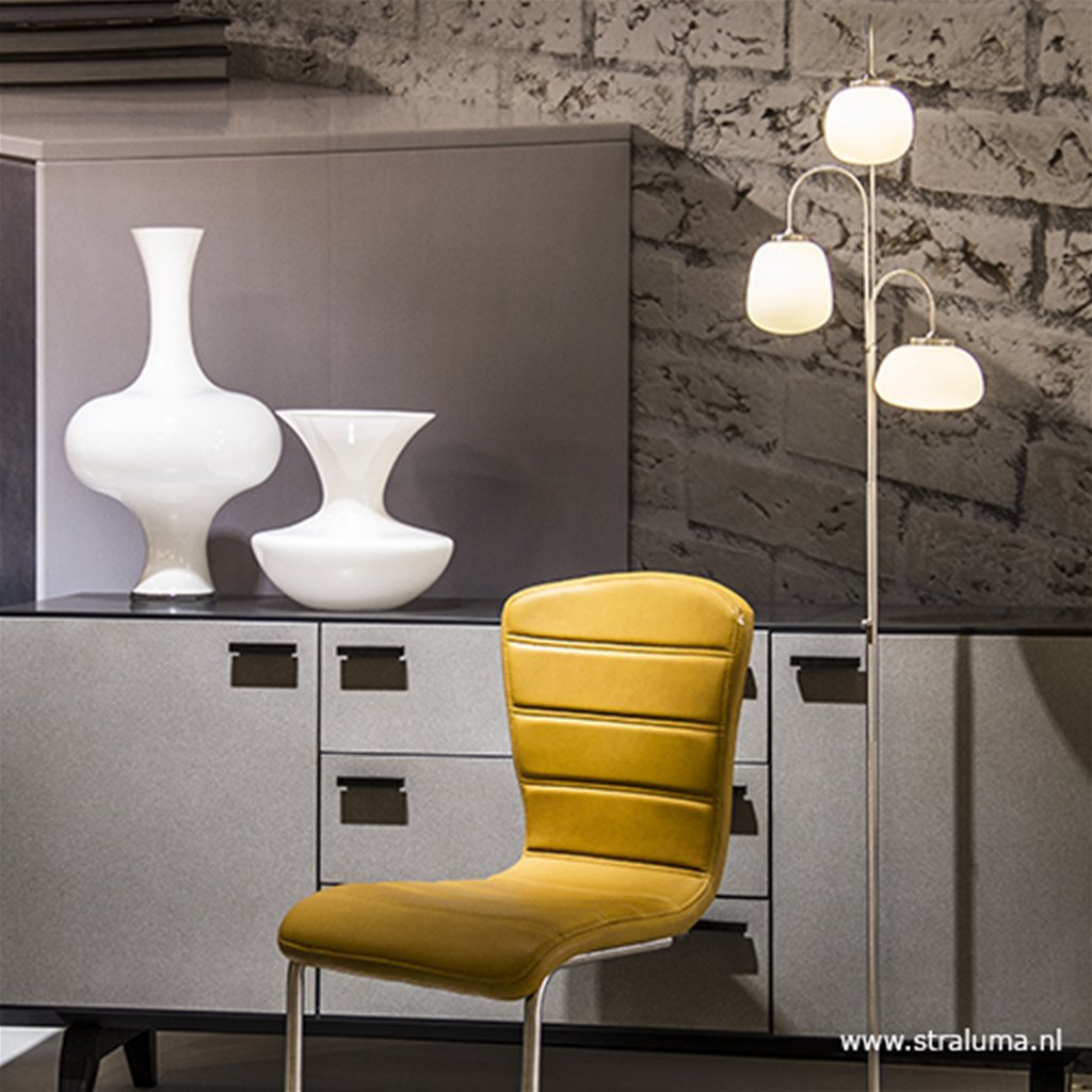 3-Lichts LED vloerlamp Bollique dimbaar