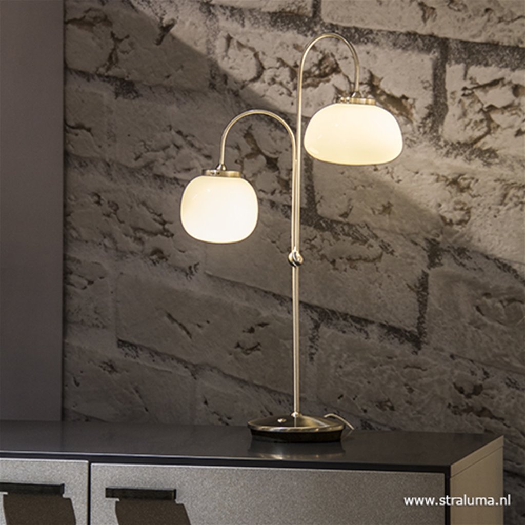 Glazen LED tafellamp Bollique dimbaar