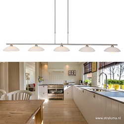 Monarch hanglamp staal LED incl. dimmer