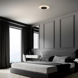 Moderne plafondlamp zwart met geïntegreerd LED