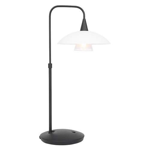 Moderne tafellamp zwart met dimbaar LED