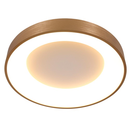 Grote plafondlamp goud 48 cm inclusief LED