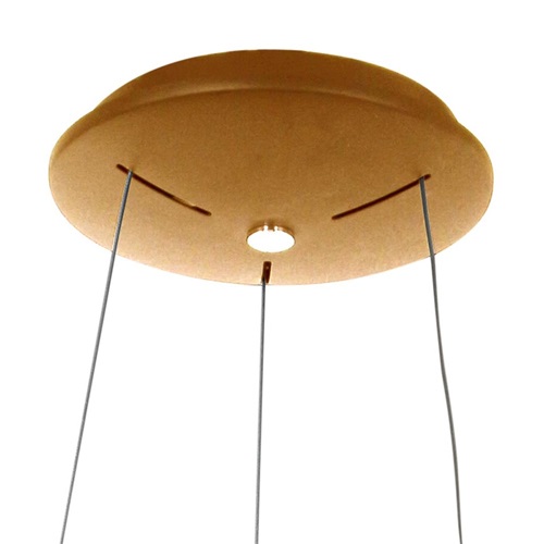 Moderne design LED hanglamp ring goud