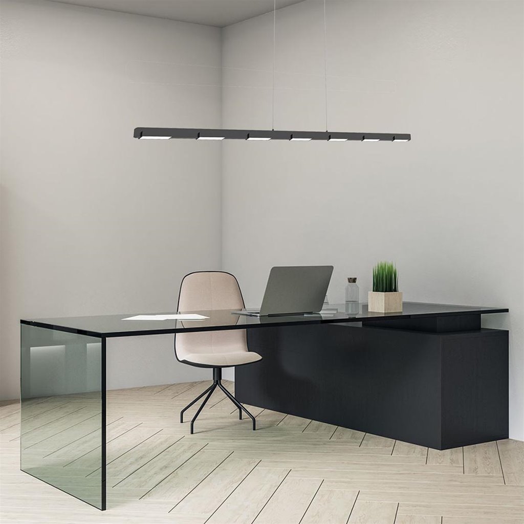 Hanglamp Block 171 zwart met kabel-lift