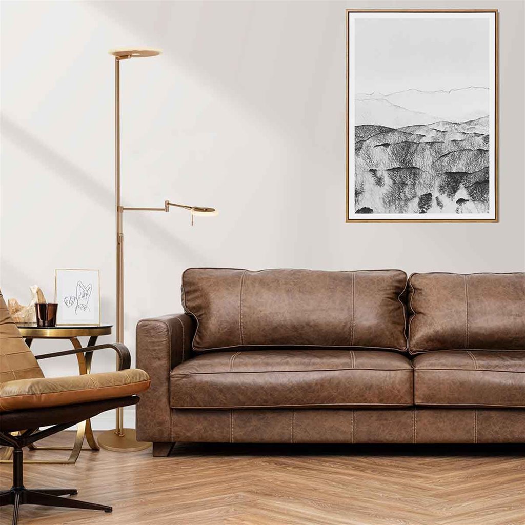 Vloerlamp Turound brons