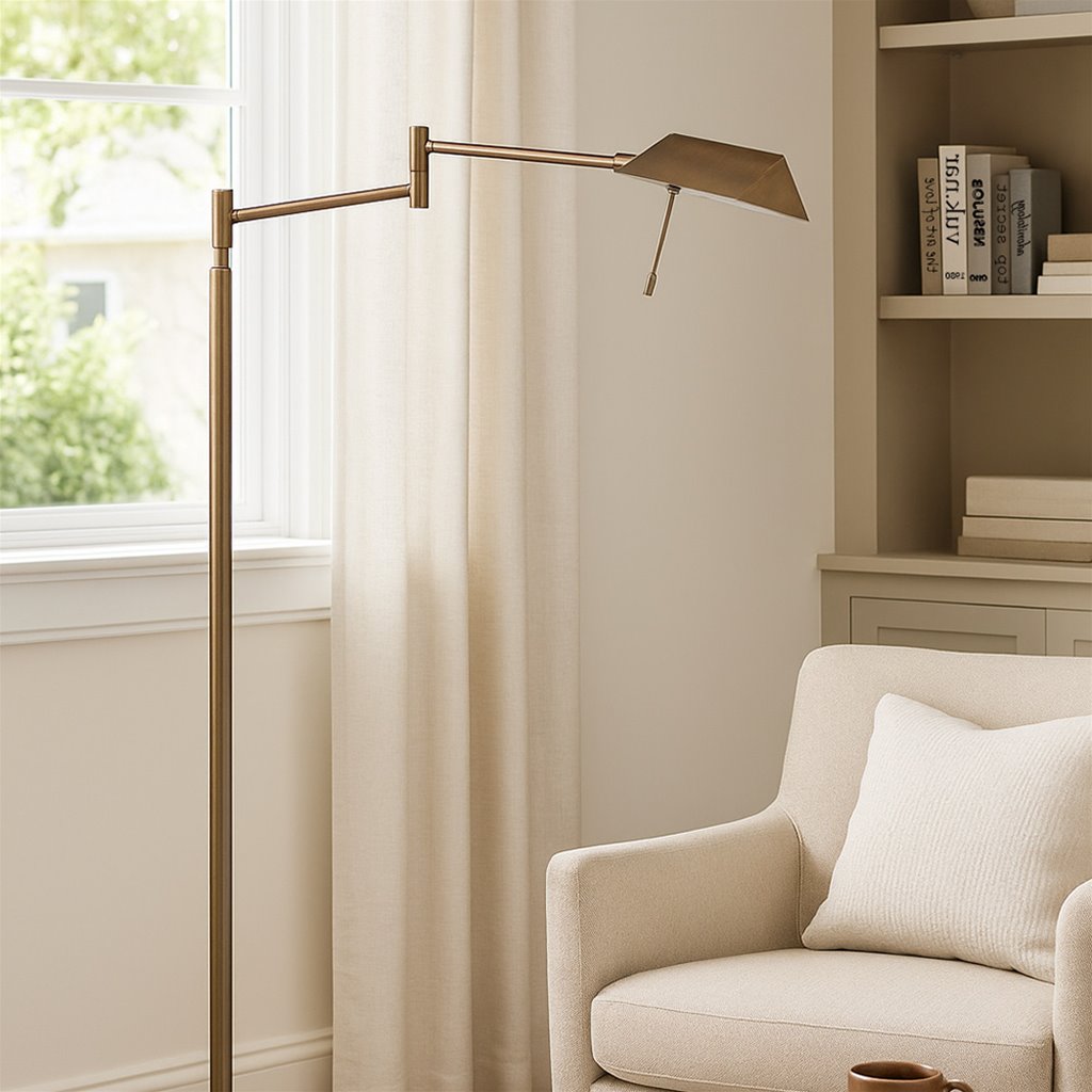 Vloerlamp brons