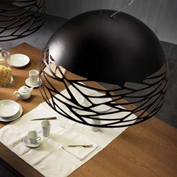 Hanglamp Kelly Dome 80cm zwart