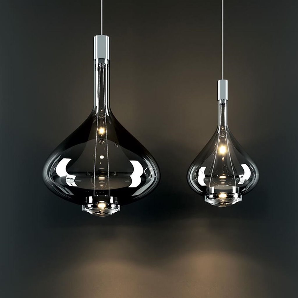 Beg Beenmerg botsen Luxe design hanglamp Sky-Fall chroom glas inclusief LED | Straluma