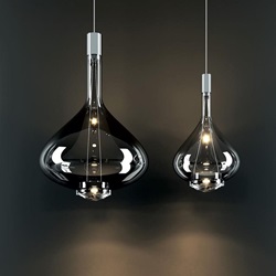 Luxe design hanglamp Sky-Fall chroom glas inclusief LED