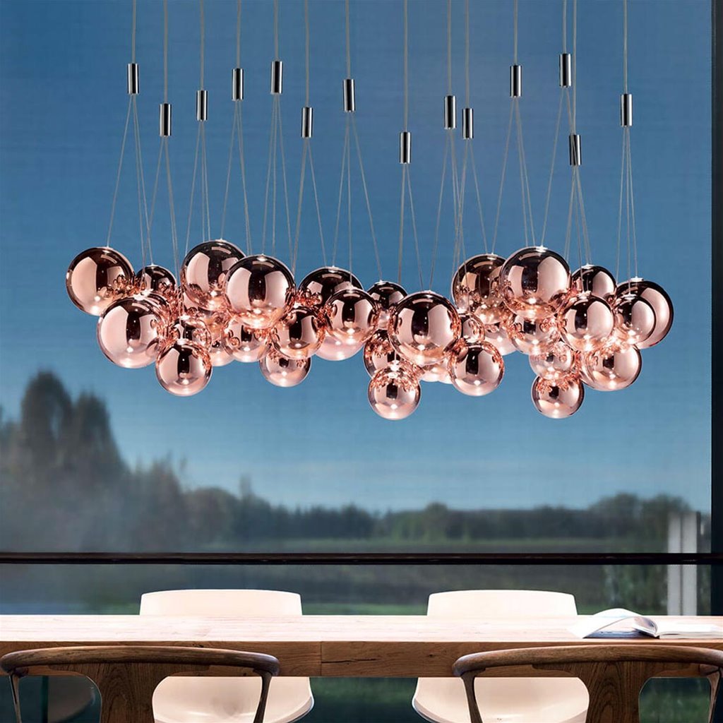 muis Beschaven tent Design hanglamp Random rose goud glas inclusief LED | Straluma