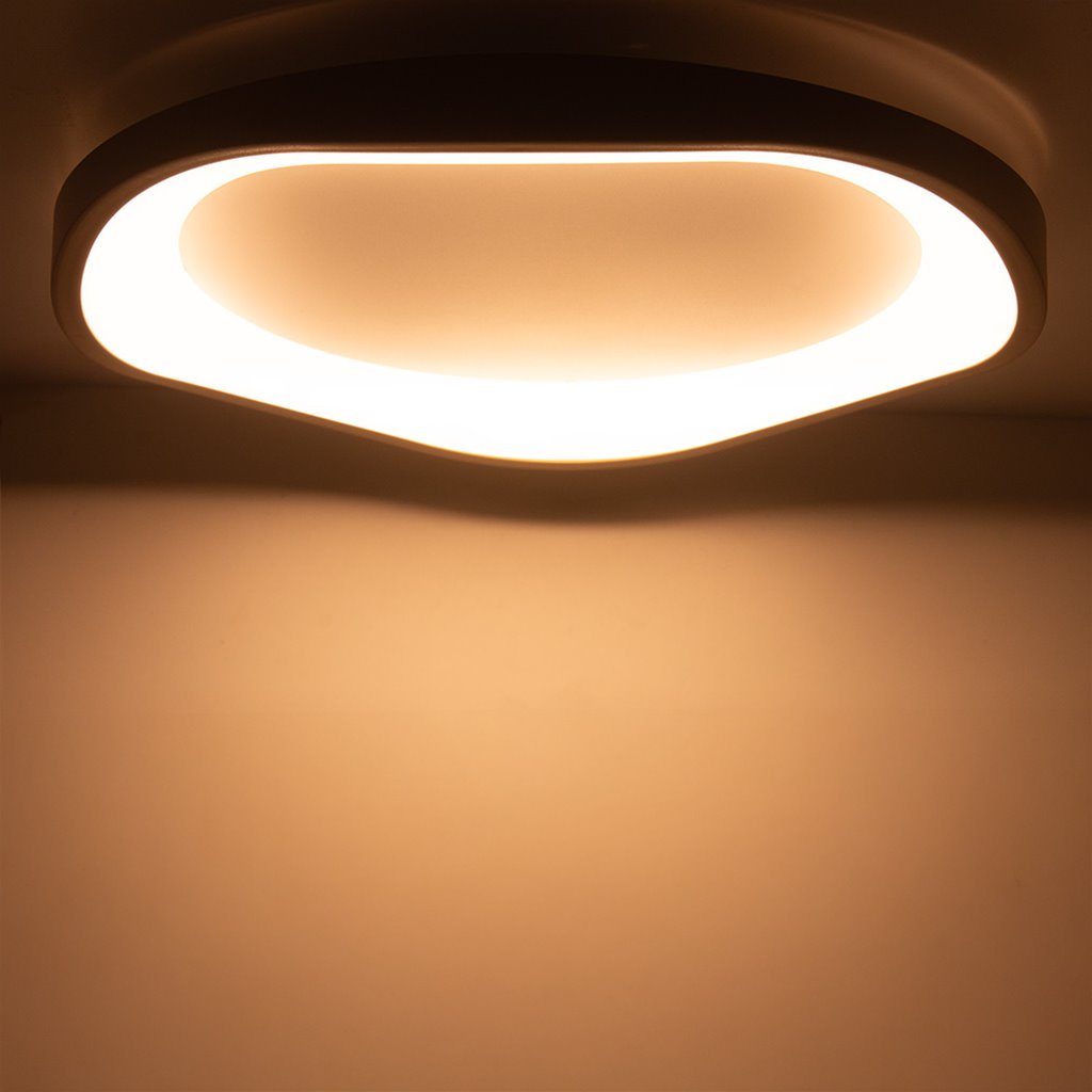 Plafondlamp Wave Ø50 cm -  Mokka | 3-standen dimbaar