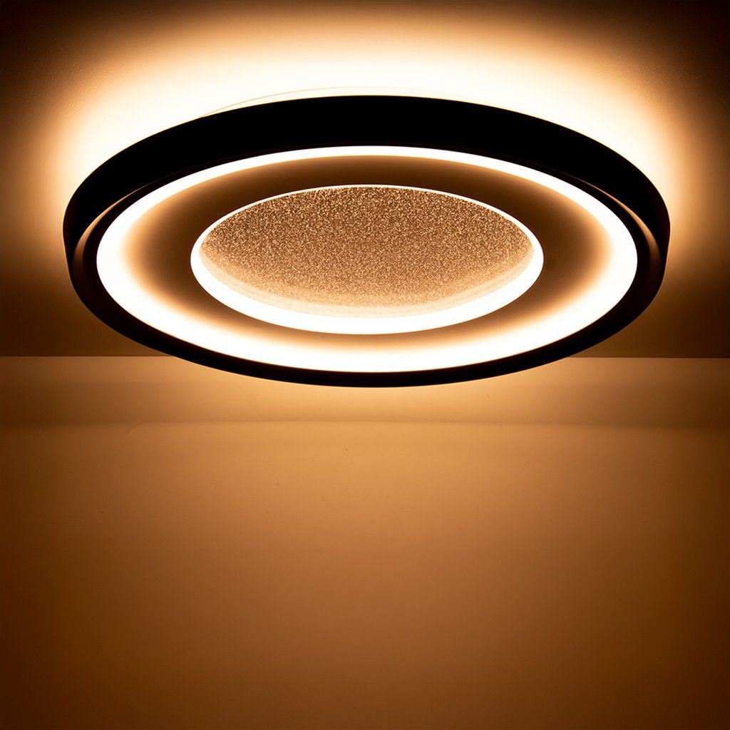 Plafondlamp Sparkle 40 zwart 3-step dim