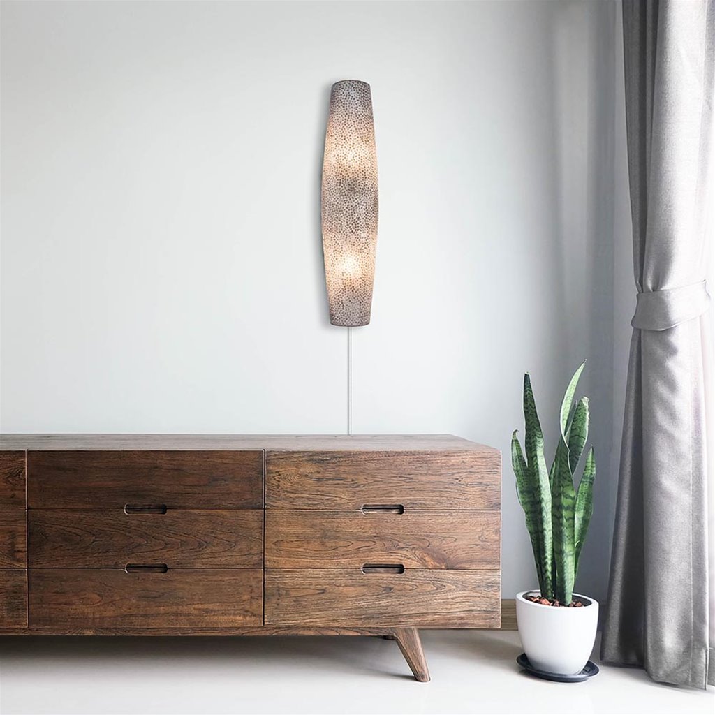 2-Lichts schelpen wandlamp met snoer