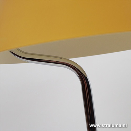 Moderne tafellamp geel glas slaapkamer