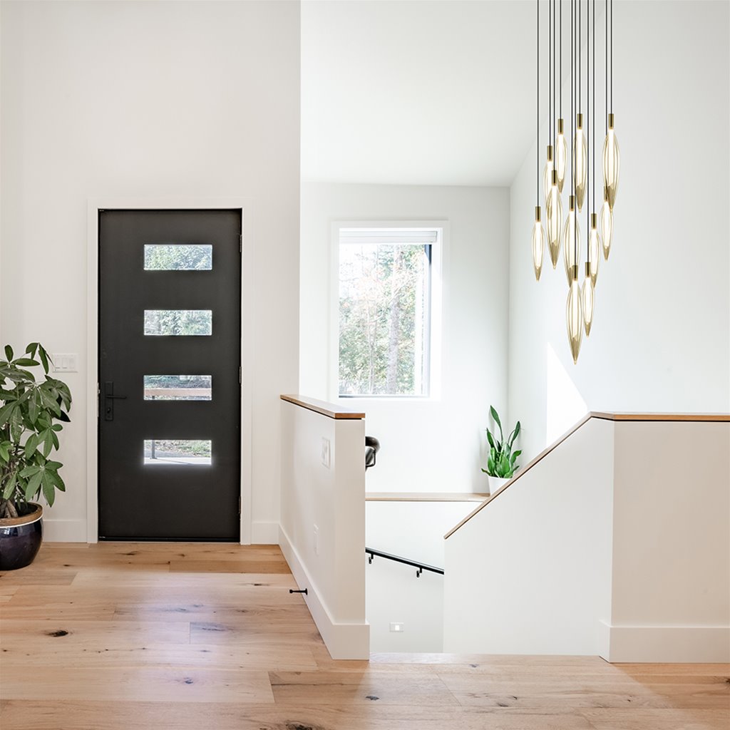 Videlamp 11L zwart + glas amber